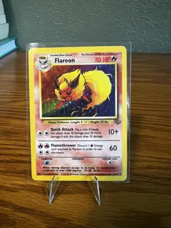 Flareon 1999 Wizards TCG Unlimited Pokemon Jungle Set Holo 3/64 - Image 1