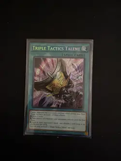 Triple Tactics Talent (Secret Rare) RA01-EN063 25th Anniversary Rarity... - Image 1