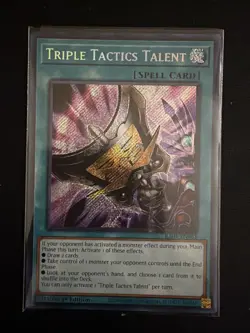 Triple Tactics Talent (Secret Rare) RA01-EN063 25th Anniversary Rarity... - Image 3
