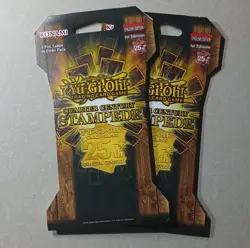 Konami Yu-Gi-Oh! Quarter Century Stampede 2 Booster Packs 1st Edition English - Image 1