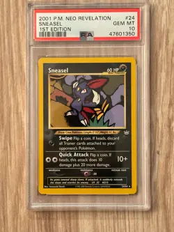 Pokemon Neo Revelation 1st Edition SNEASEL 24/64 PSA 10 GEM MINT # 47601350 - Image 2