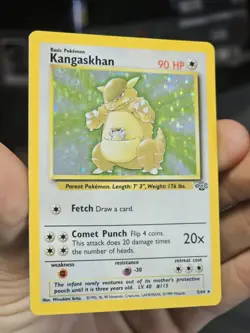 Pokemon TCG Kangaskhan 5/64 Jungle Unlimited Holo Rare MP/HP - Image 1