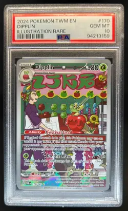 2024 Pokemon SV Twilight Masquerade TWM EN Dipplin #170/167 PSA 10 - Image 1