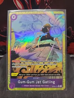 One Piece TCG - PRB-02 - Gum-Gum Jet Gatling Alt Art - OP03-072 - English - Image 1