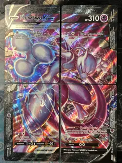 Mewtwo V-UNION [Set of 4] SWSH: Sword & Shield Promo Cards Holo NM - Image 1