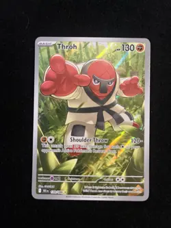 Pokemon TCG Throh Illustration Rare Card 128/086 Black Bolt English NM - Image 1