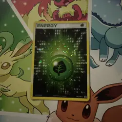 Grass Energy 101/106 Holo Rare Emerald Pokemon Card TCG - Image 1
