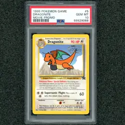 Gem Mint! DRAGONITE 1999 Pokemon Game Movie Promo #5 Vintage Rare WOTC PSA 10 - Image 1