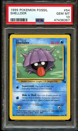 PSA 10 GEM MINT Shellder 54/62 1999-2000 (Red Logo) Pokemon Card 367 - Image 2