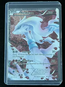 Reshiram RC22/RC25 Legendary Treasures Full Art Ultra Rare Holo Pokemon Card - Image 1