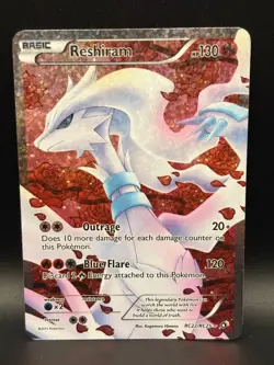 Reshiram RC22/RC25 Legendary Treasures Ultra Rare Full Art Holo Pokemon Card LP - Image 1