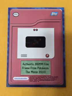 Topps Pokemon the Movie 2000 - Authentic Film Frame Card - Film Cel Pikachu - Image 4