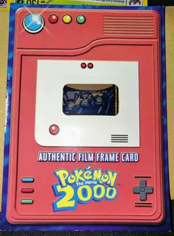 Topps Pokemon: The Movie 2000 RARE ERROR Authentic Film 35mm Frame Card Film - Image 1
