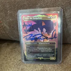 Sonic the Hedgehog MTG Signed Tcg Ryan Drummond - Image 1