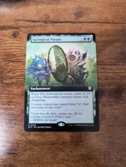 MTG Springleaf Parade (Extended Art) Commander: Lorwyn Eclipsed Regular #0039 - Image 1