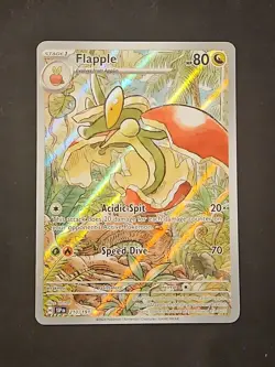 Pokemon TCG Flapple Full Art Holo Illustration Card 210/191 Surging Sparks - Image 1