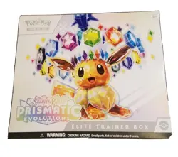 Pokemon Scarlet & Violet Prismatic Evolutions Elite Trainer Box 9 Booster Packs - Image 1
