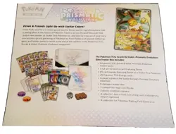 Pokemon Scarlet & Violet Prismatic Evolutions Elite Trainer Box 9 Booster Packs - Image 3
