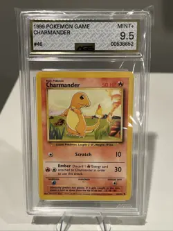 1999 Pokemon Charmander Base Set AGS 9.5 - Image 1
