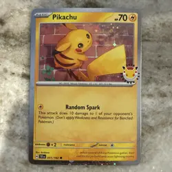 Pikachu (Pokemon Day 2026) 051/162 Holo Promo | NM - Image 1