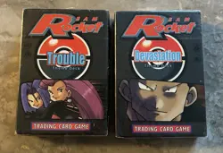 Pokemon Team Rocket Trouble & Devastation Theme Deck SEALED* 2000 Card Game - Image 1