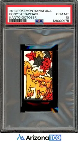 Pokemon 2013 Ponyta Rapidash Kanto-October Pokemon Hanafuda GEM MT PSA 10 - Image 1