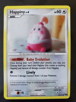 Happiny 14/17 Holo Rare Pokemon TCG POP Series 8 Card NM Near Mint Sinnoh Lively - Image 1