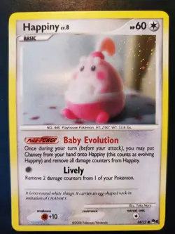 Happiny 14/17 Holo Rare Pokemon TCG POP Series 8 Card NM Near Mint Sinnoh Lively - Image 2
