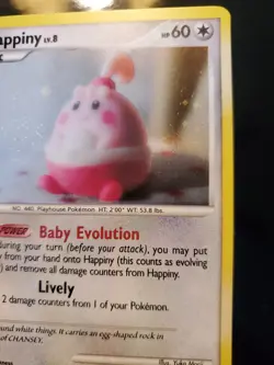 Happiny 14/17 Holo Rare Pokemon TCG POP Series 8 Card NM Near Mint Sinnoh Lively - Image 5