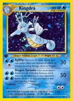Kingdra - 8/111 - Pokemon Neo Genesis 1st Edition Holo Rare Card WOTC MP - Image 1