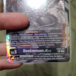 Digimon Card Game Beelzemon Ace EX10-074 SEC Secret Rare Sinister Order - Image 4