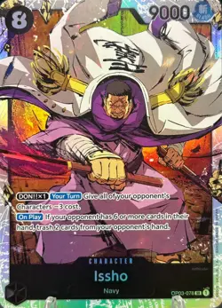 • Issho • OP03-078 SR Pillars of Strength Holo Foil One Piece TCG NM - Image 1
