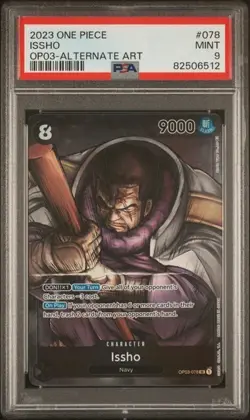 One Piece TCG Issho Alternate Alt Art OP03-078 SR PSA 9 Gem Mint - Image 1