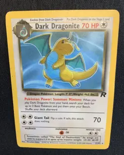2000 Pokemon Dark Dragonite 22/82 Team Rocket Pokemon TCG (NM-MT) - Image 1