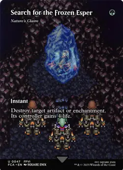 Search for the Frozen Esper Nature's Claim Showcase 47 Final Fantasy MTG 002622 - Image 1