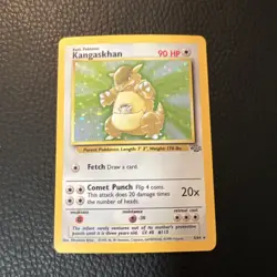 Kangaskhan 5/64 Holo Rare Unlimited Jungle Pokemon 1999 Vintage WoTC LP+ * - Image 1