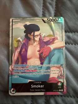 One Piece TCG Smoker (001) (Parallel) OP10-001 Royal Blood Leader Foil English - Image 1