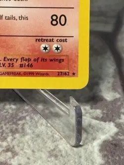 Moltres 27/62 Fossil Non-Holo Rare Vintage Pokemon Card 1999 Near Mint Condition - Image 4