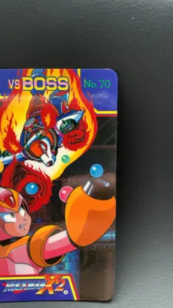 Mega Man X2 Rock Man Flame Stag Card TCG Capcom 1994 Japan - Image 3