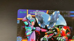 Mega Man X2 Rock Man Wheel Gator Card TCG Capcom 1994 Japan - Image 2