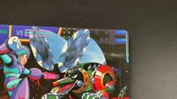 Mega Man X2 Rock Man Wheel Gator Card TCG Capcom 1994 Japan - Image 3