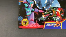 Mega Man X2 Rock Man Wheel Gator Card TCG Capcom 1994 Japan - Image 4