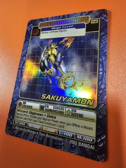 Bandai Sakuyamon ST-169 Holo Foil Digimon Battle Card Game - Image 1