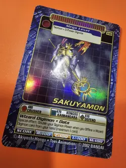 Bandai Sakuyamon ST-169 Holo Foil Digimon Battle Card Game - Image 5