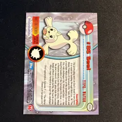 Seel Non-Holo #86 Pokemon Card Topps TV Animation Edition Series Blue Logo - Image 2