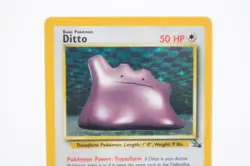 Pokemon TCG - Ditto 3/62 Fossil Holo Rare WOTC 1999 - MP - Image 2