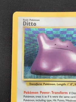Ditto 3/62 Pokemon TCG Fossil Set 1999 WOTC Vintage Holo Rare MP - Image 2