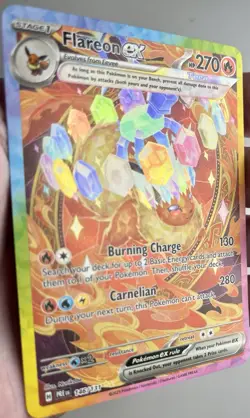 Pokemon TCG SV Prismatic Evolutions Flareon EX Sir 146/131 NM/MT Condition - Image 3