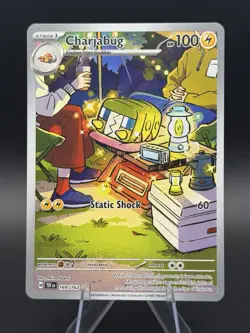 Pokemon Charjabug - Illustration Rare Holo SV05: Temporal Forces 169/162 NM - Image 1