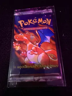 1999 Pokemon Base Set Pack CHARIZARD ART! Factory Sealed HEAVYUU 20.88gr Get It! - Image 1